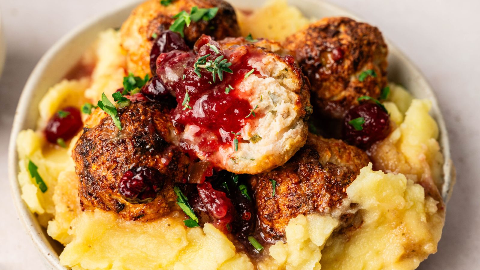Thanksgiving Meatballs. Photo credit: Pocket Friendly Recipes.
